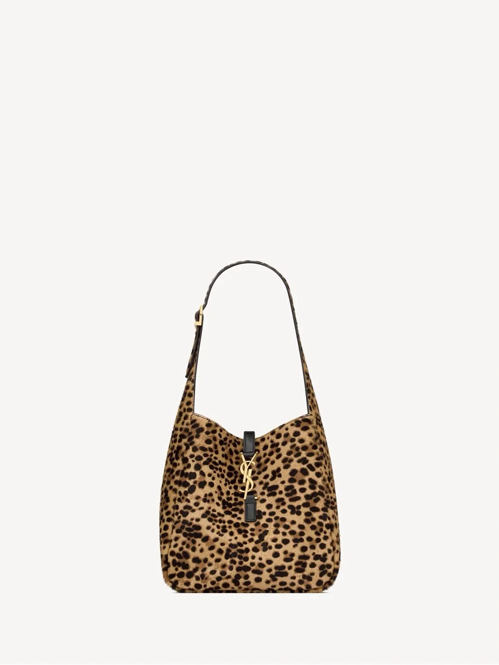 YSL LE Á 7 supple small in pony hair leopard print